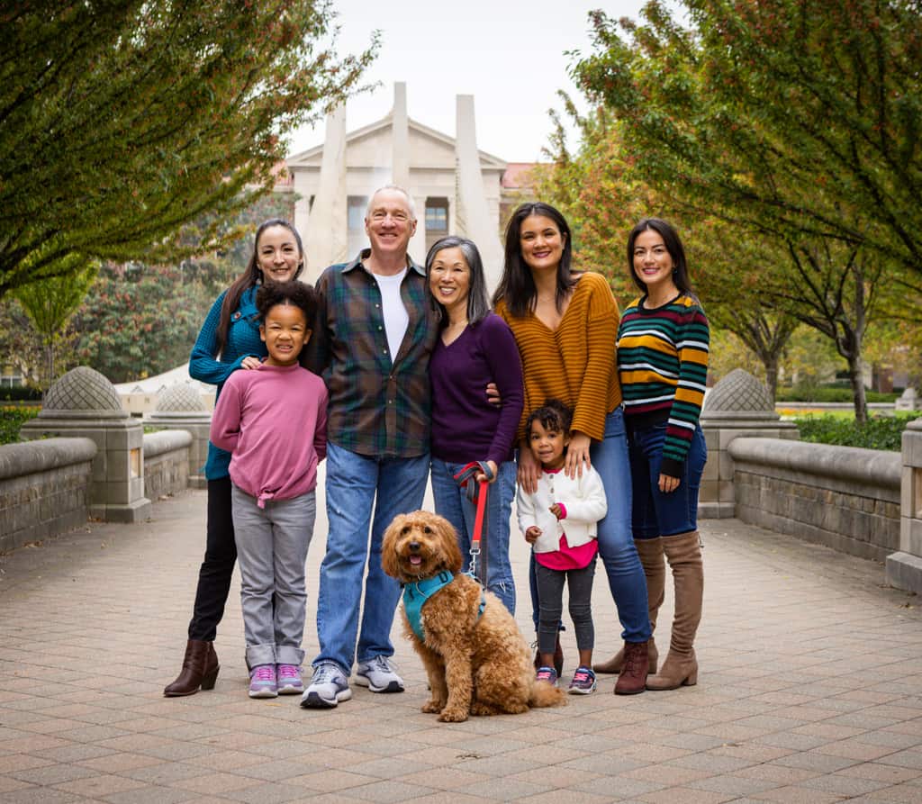 extended family pictures at Purdue University
