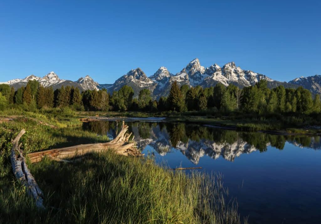 Beautiful view of the Grand Tetons
